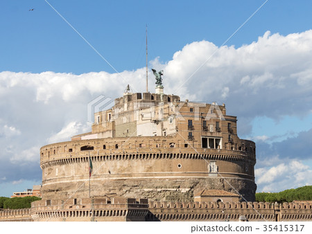 Ancient Saint Angelo castle in Rome, Italy Ancient Saint Angelo castle in Rome, Italy 35415317