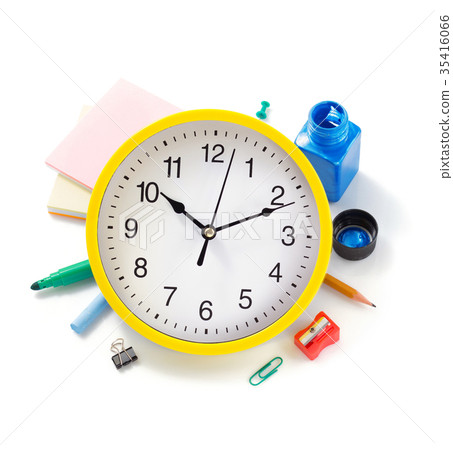 school supplies at white background school supplies at white background 35416066