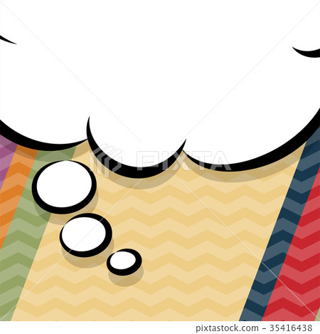 Retro vintage empty speech bubble 35416438