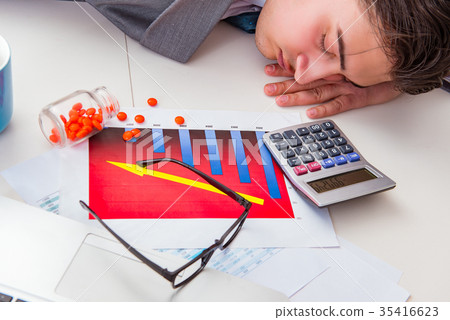 Finance analyst feeling sick due to bad results Finance analyst feeling sick due to bad results 35416623