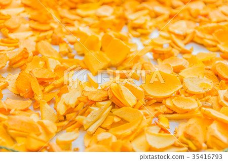 Slice of Zingiber,Turmeric root, Cassumunar ginger 35416793