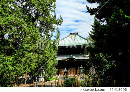 鎌倉Kenchoji的菩薩寺廟和寺廟(Biyakshin) 鎌倉Kenchoji的菩薩寺廟和寺廟(Biyakshin) 35418608