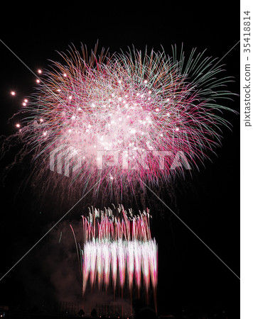 2017 Tsuchiura national fireworks event 35418814