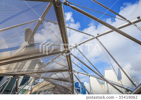 structure of The helix bridge, Singapore 35419062