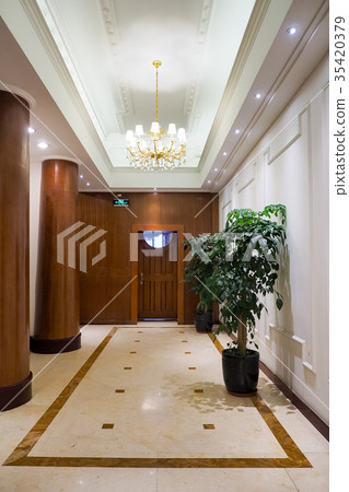 Upscale hotel interior 35420379