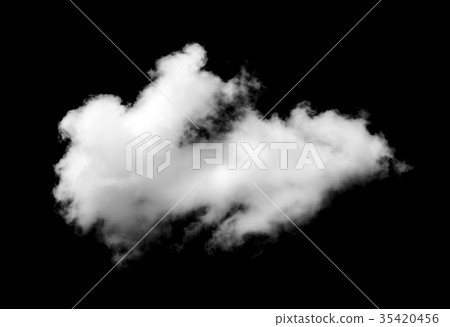 Clouds on black background 35420456