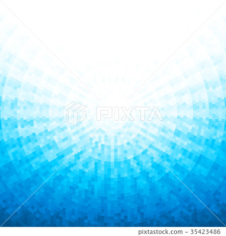 Abstract blue mosaic background 35423486