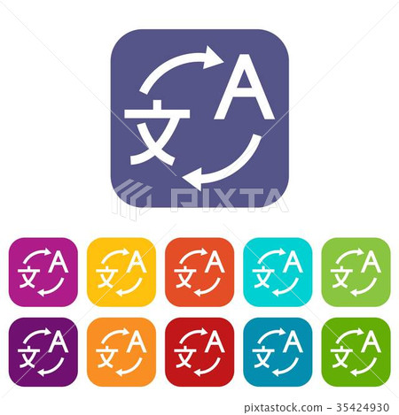 Translating icons set 35424930