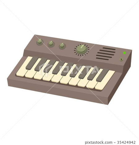Synthesizer icon, cartoon style 35424942