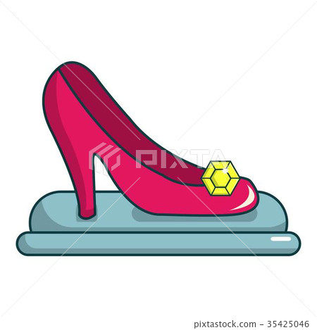 Princess shoe icon, cartoon style - Stock Illustration [35425046] - PIXTA