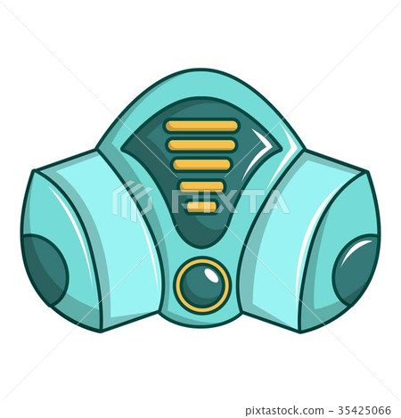 Gas mask icon, cartoon style 35425066