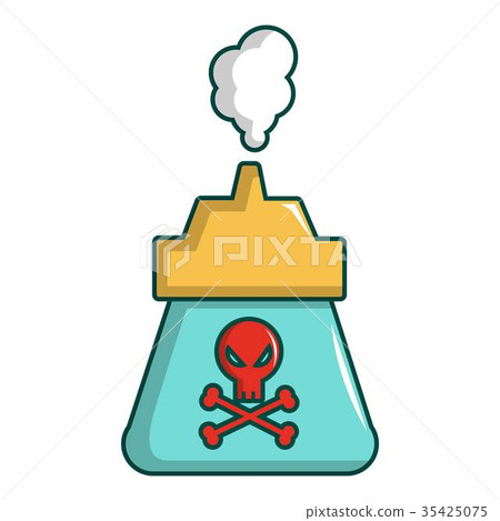 Kill pest gas icon, cartoon style Kill pest gas icon, cartoon style 35425075