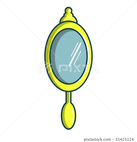 Gold mirror icon, cartoon style Gold mirror icon, cartoon style 35425114