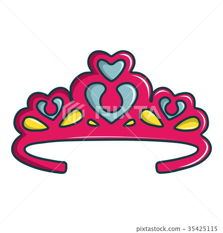 Princess crown icon, cartoon style Princess crown icon, cartoon style 35425115
