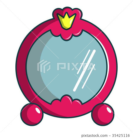 Princess mirror icon, cartoon style Princess mirror icon, cartoon style 35425116