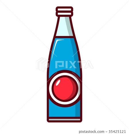 Soda bottle icon, cartoon style 35425121