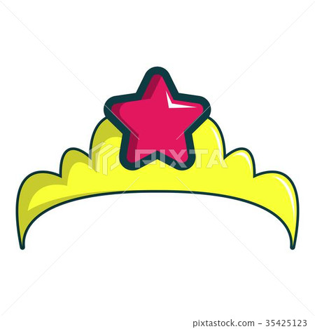Little princess crown icon, cartoon style Little princess crown icon, cartoon style 35425123