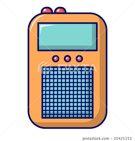 Portable radio icon, cartoon style 35425153