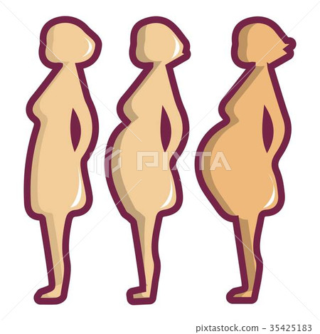 Pregnant period icon, cartoon style Pregnant period icon, cartoon style 35425183