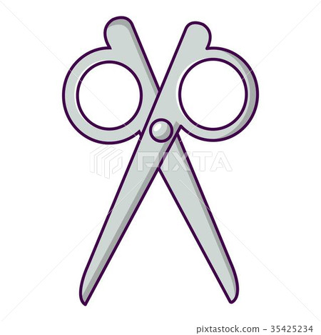 Scissors icon, cartoon style Scissors icon, cartoon style 35425234