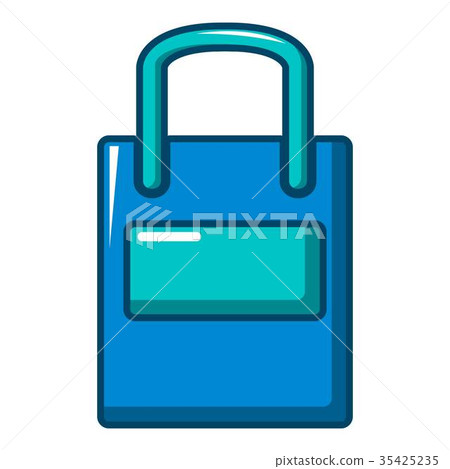 Eco bag icon, cartoon style 35425235