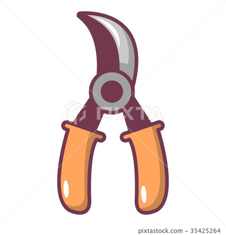 Grape scissors icon, cartoon style Grape scissors icon, cartoon style 35425264