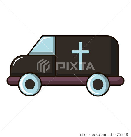 Hearse icon, cartoon style Hearse icon, cartoon style 35425398