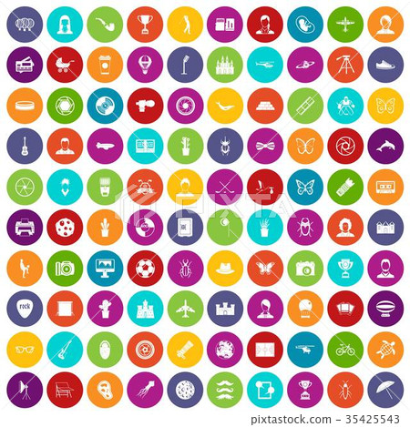100 photo icons set color 100 photo icons set color 35425543