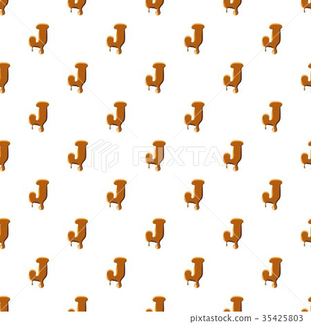Letter J from caramel pattern Letter J from caramel pattern 35425803