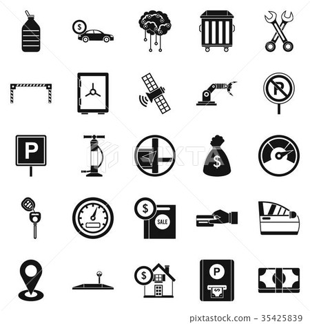 Repair equipment icons set, simple style Repair equipment icons set, simple style 35425839