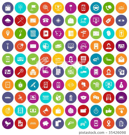 100 smartphone icons set color 100 smartphone icons set color 35426098