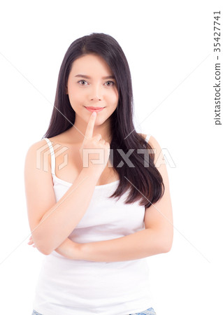 beautiful asian woman makeup of cosmetic beautiful asian woman makeup of cosmetic 35427741