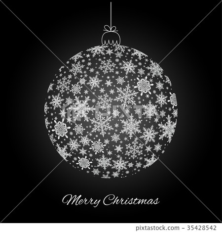Decorative Merry Christmas greeting card Decorative Merry Christmas greeting card 35428542