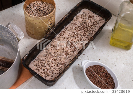 Form for baking bread with products prescription 35428619