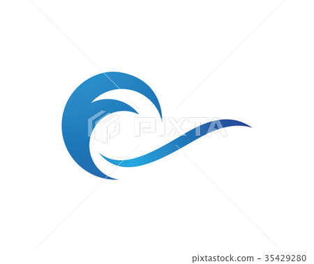 Water Wave symbol and icon Logo Template Water Wave symbol and icon Logo Template 35429280