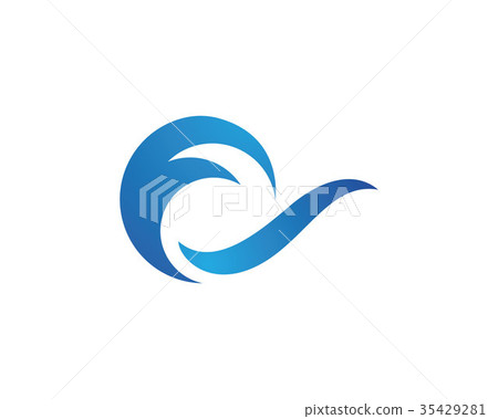 Water Wave symbol and icon Logo Template 35429281