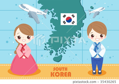 cartoon korea people - Stock Illustration [35430265] - PIXTA