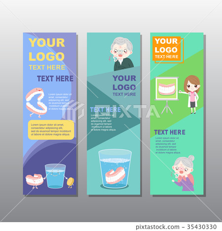 old people with banner 35430330