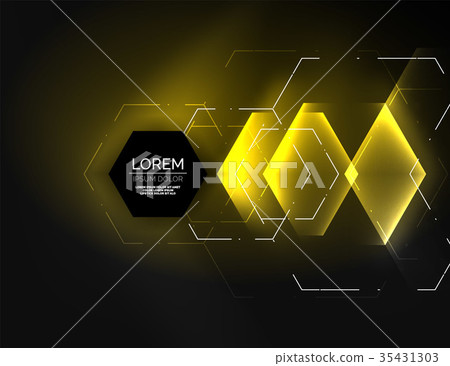 Digital techno abstract background, glowing Digital techno abstract background, glowing 35431303