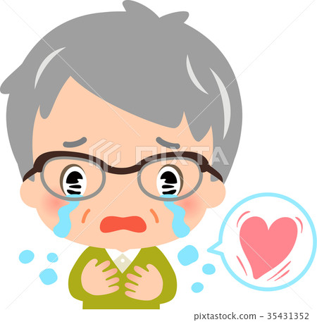 一位感動得熱淚盈眶的老人 一位感動得熱淚盈眶的老人 35431352