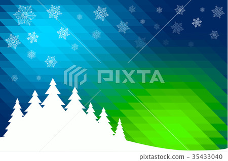 Abstract winter background with a contour forest Abstract winter background with a contour forest 35433040