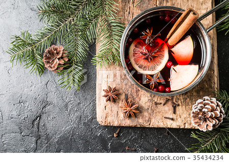 Hot mulled wine 35434234