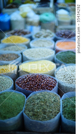 Crops turning into cuisine, from raw materials to table 35434292