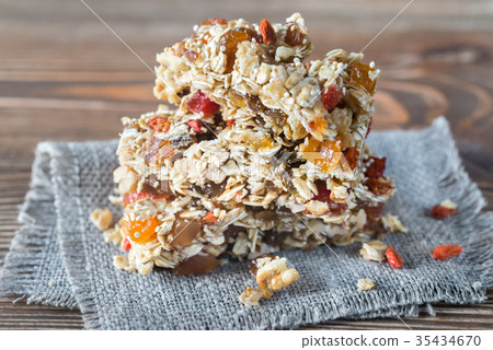 Homemade granola bars 35434670