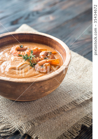 Bowl of Bisque soup 35434672