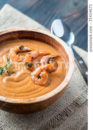 Bowl of Bisque soup 35434673