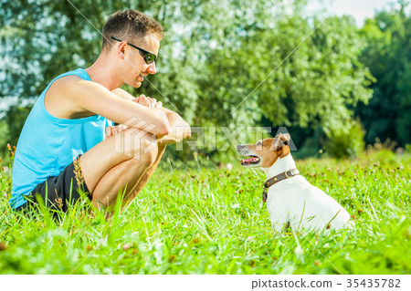dog and owner training 35435782
