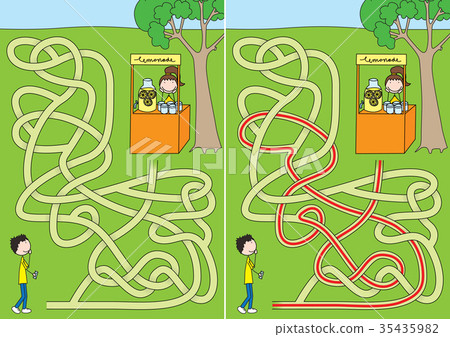 Lemonade maze Lemonade maze 35435982