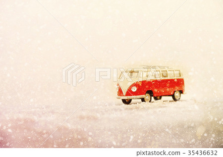 Christmas, new year, winter concept, blurred snow 35436632