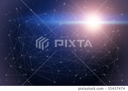 Space background of Blockchain Space background of Blockchain 35437474